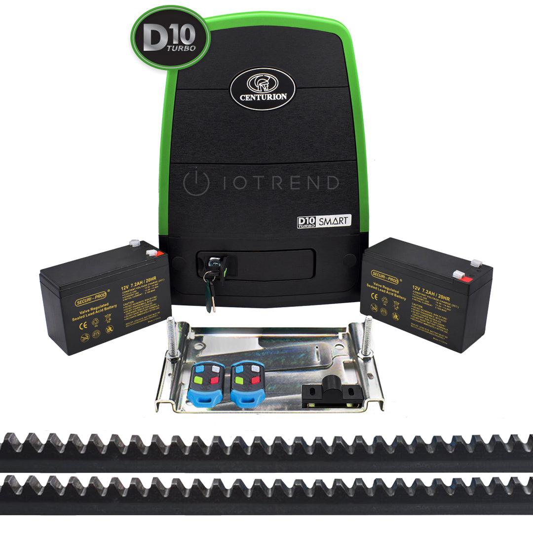 Centurion D10 Turbo SMART Kit Including Batteries, Remotes and Steel Rack - IOTREND