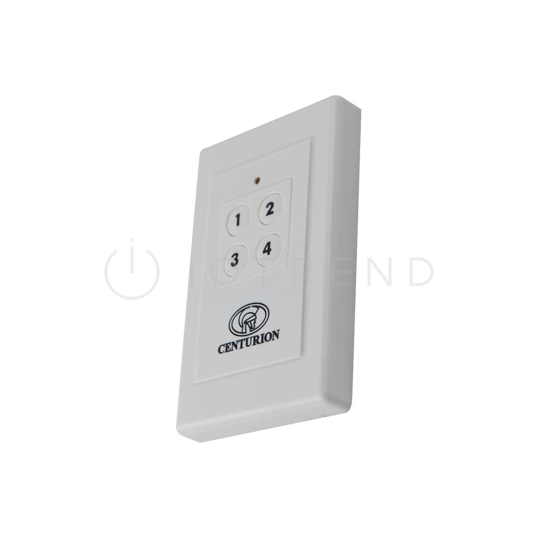 Centurion Garage Door Wireless Wall Mount Console Side Angle View Iotrend