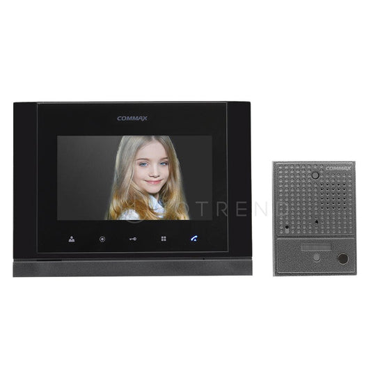 COMMAX 7 inch Expandable Console Vid Intercom Kit with Pinhole Gate Station - IOTREND