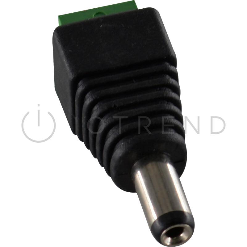 DC Plug incl Terminal Connector Block - Male 10 pack - IOTREND