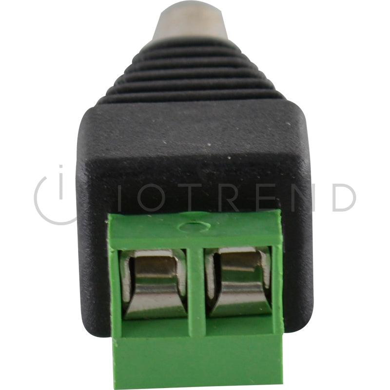 DC Plug incl Terminal Connector Block - Male 10 pack - IOTREND