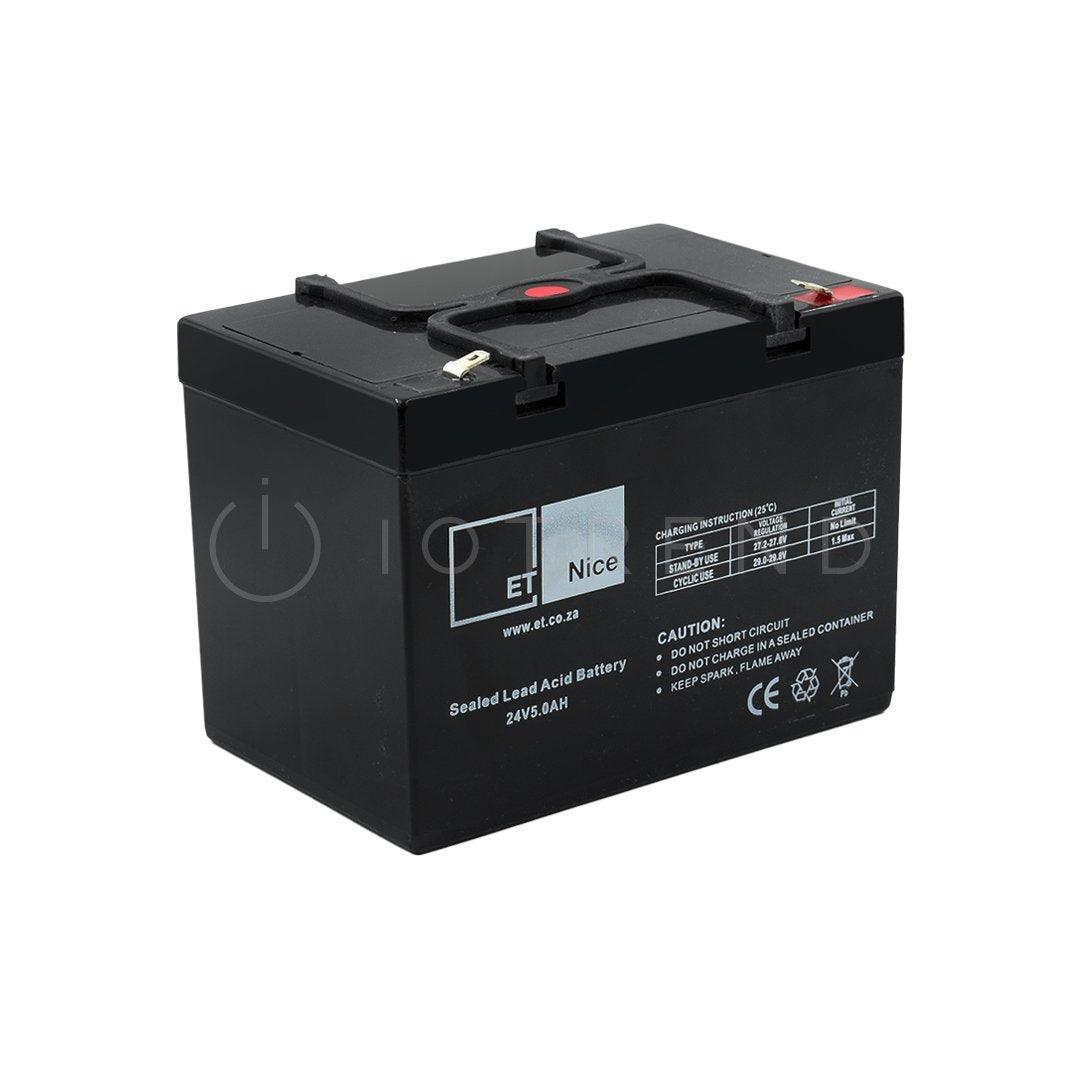 ET Nice 24V 5Ah Rechargeable SLA for Drive 1000 Gate Motor - IOTREND