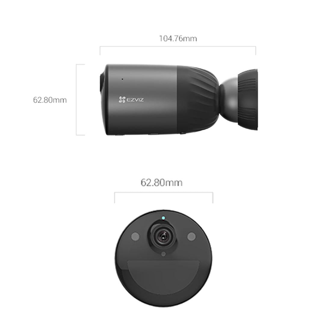 Ezviz BC1C 2MP Battery Powered WiFi Camera CS-BC1C Product Dimensions CC599-4