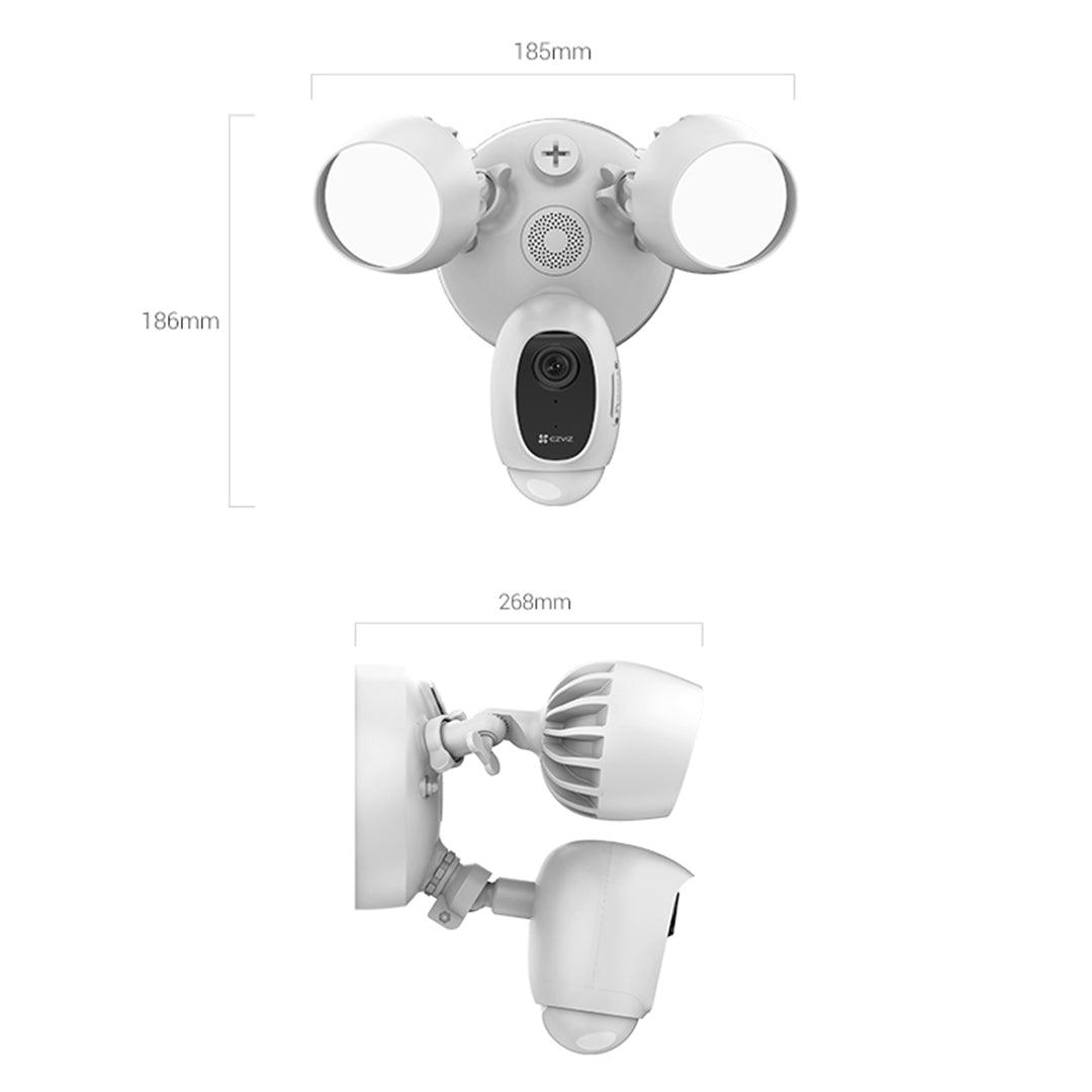 Ezviz LC1C Smart Security Flood Light Camera 1080p-Product-Dimensions-Iotrend-CC599-2