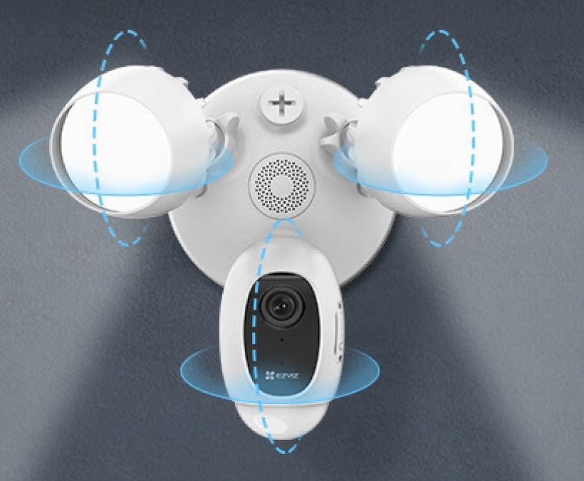 Dual Spotlight 1080p Camera Product-Illustration-Iotrend-CC599-2