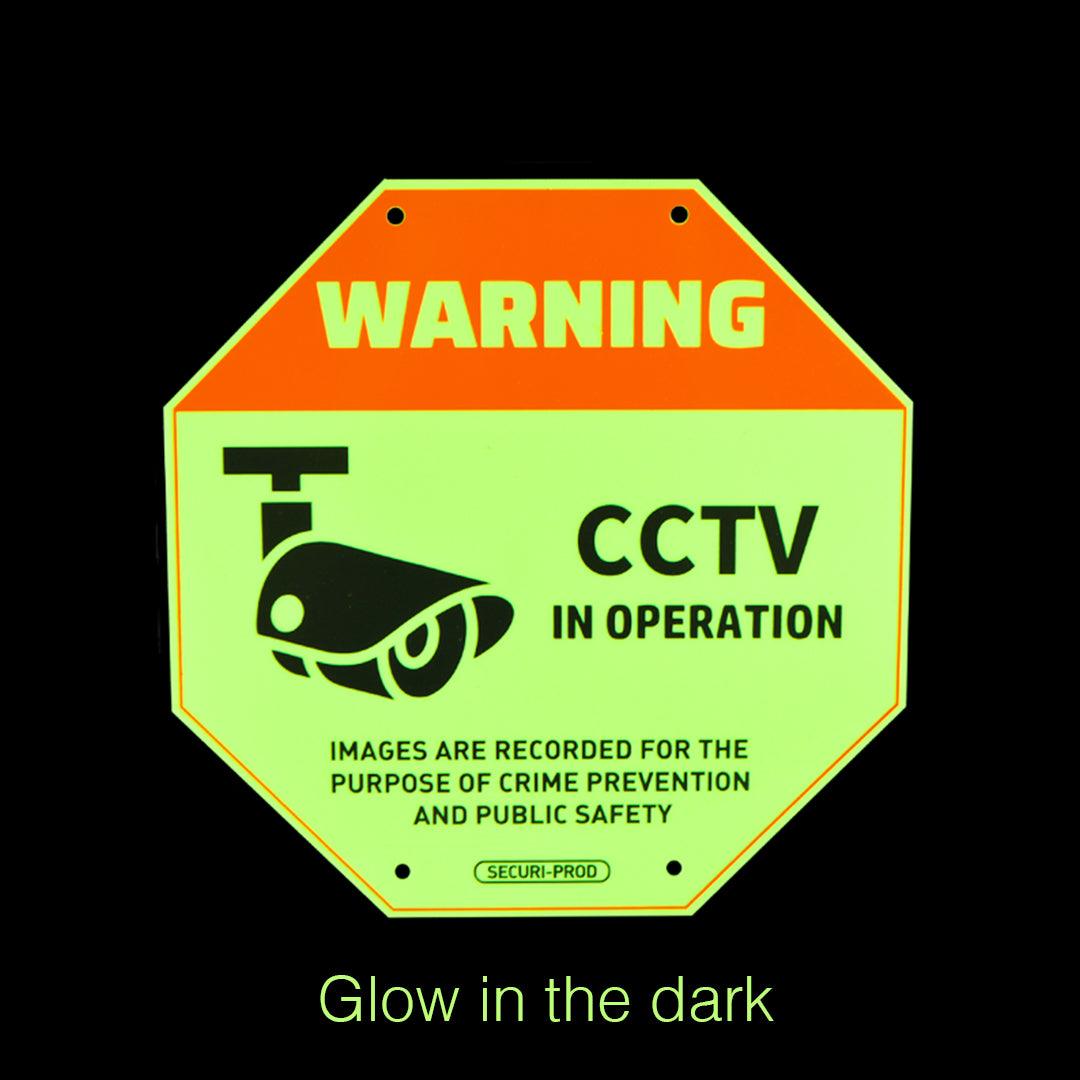 Luminous CCTV Warning Sign - IOTREND