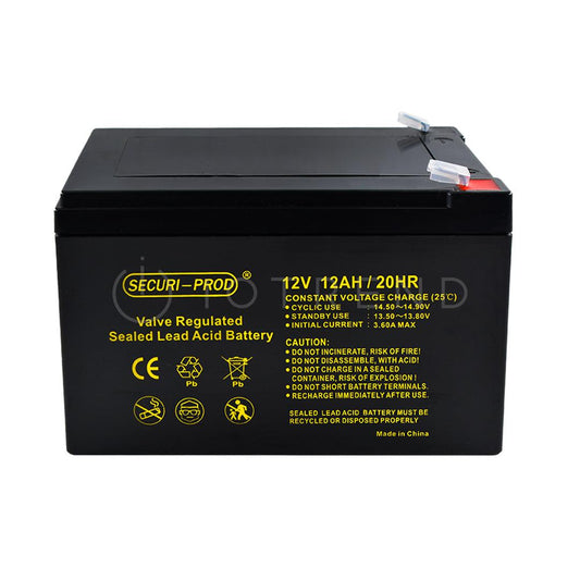 Securi Prod 12V 12AH Rechargeable Sealed Lead Acid Battery - IOTREND