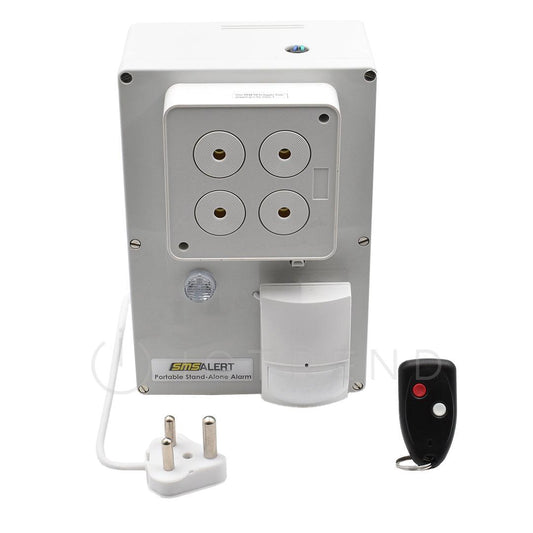 SMS Alert Standalone Alarm Kit - 1 PIR Sounder 3Ch Rx 8 User - IOTREND