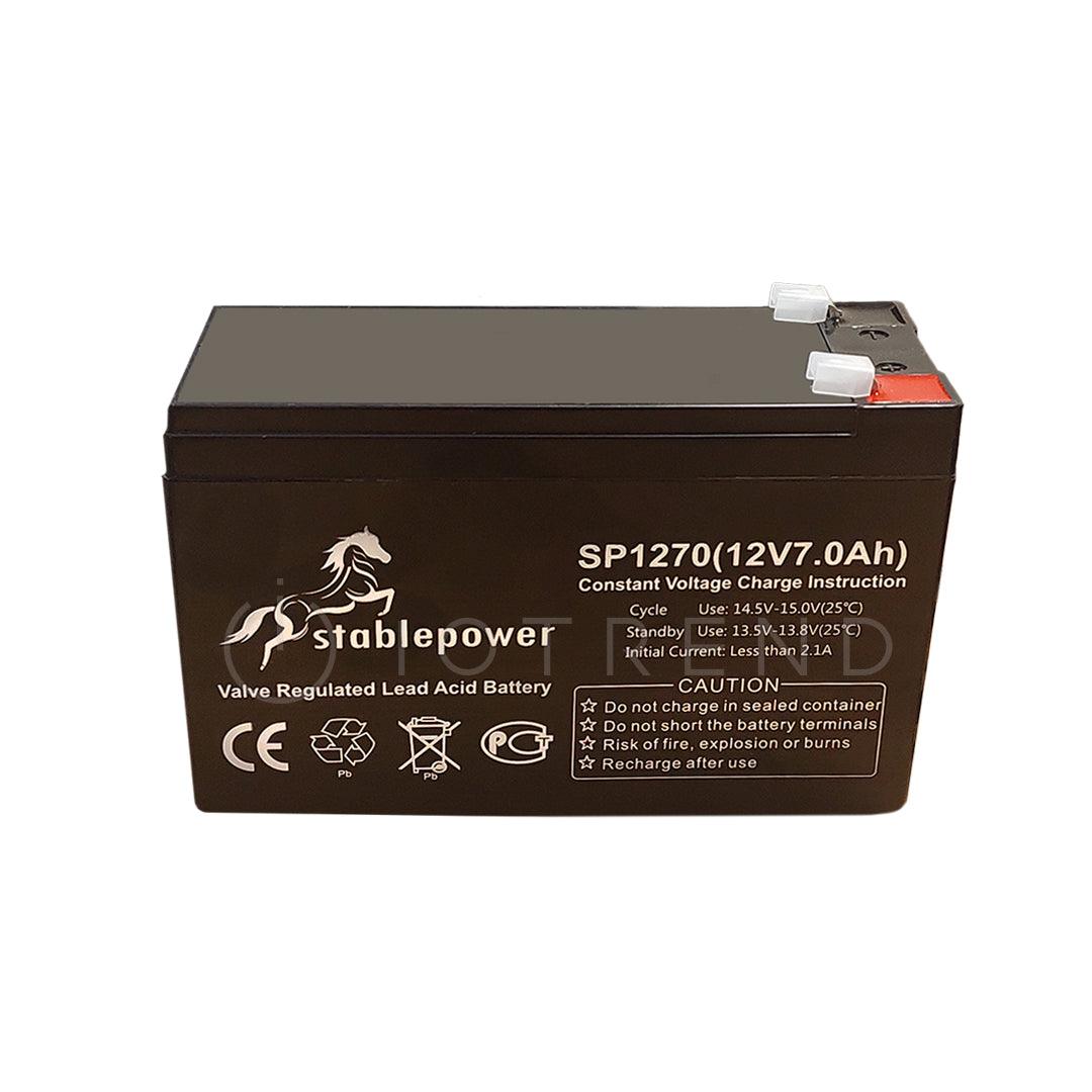Stablepower 12V 7AH Rechargeable Sealed Lead Acid Battery - IOTREND