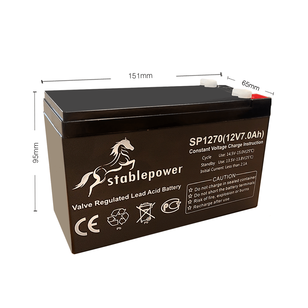 Stablepower 12V 7AH Rechargeable Sealed Lead Acid Battery - IOTREND