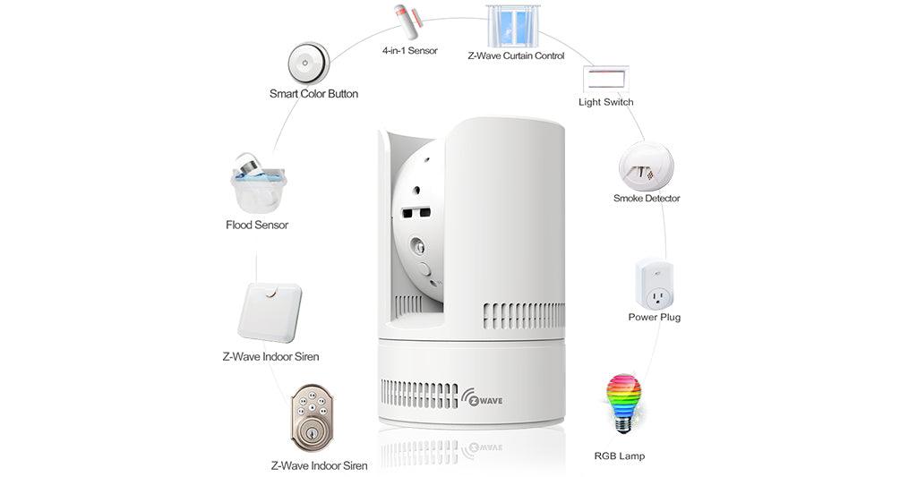 Starvedia Z-wave Hub with Pan,Tilt and Zoom Camera - IOTREND